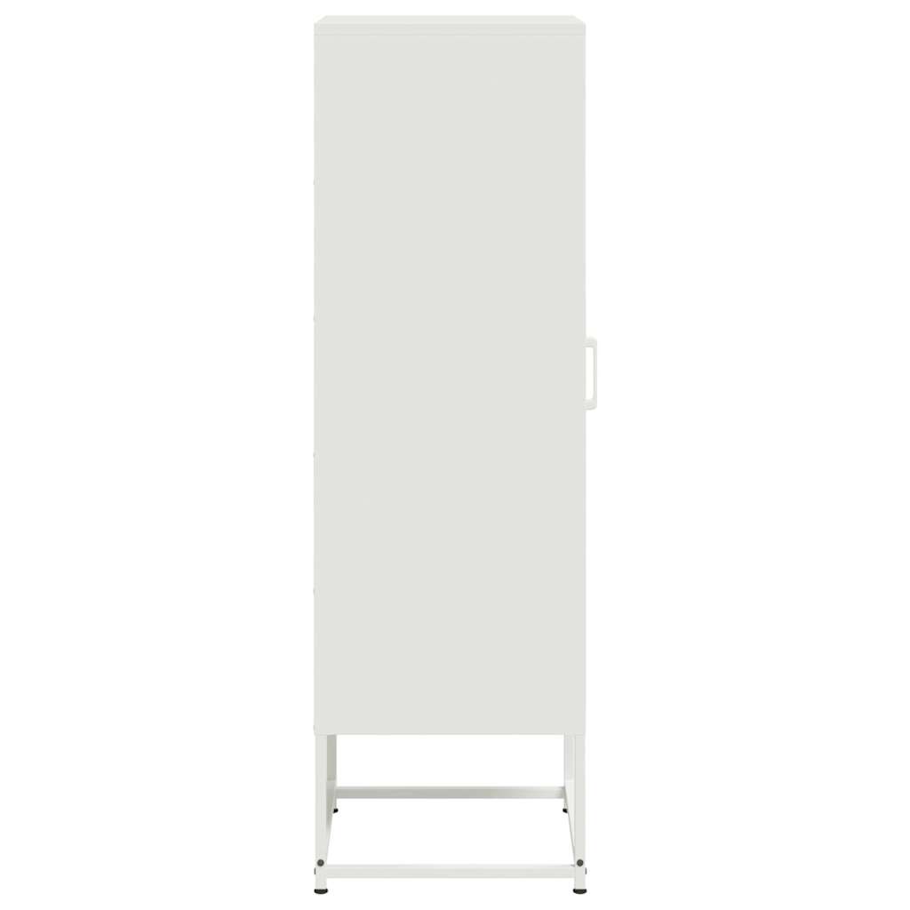 Highboard Weiß 36x39x123 cm Stahl